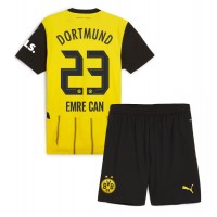 Camisa de Futebol Borussia Dortmund Emre Can #23 Equipamento Principal Infantil 2024-25 Manga Curta (+ Calças curtas)